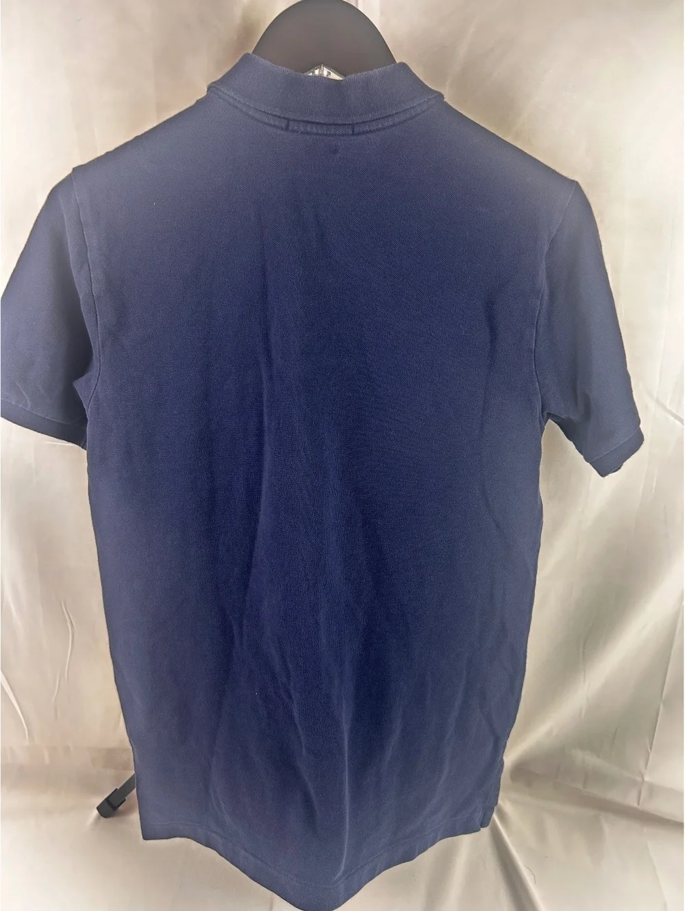 Polo Ralph Lauren Classic Fit Navy Blue Polo Shirt with Red Logo, Size L (14-16)